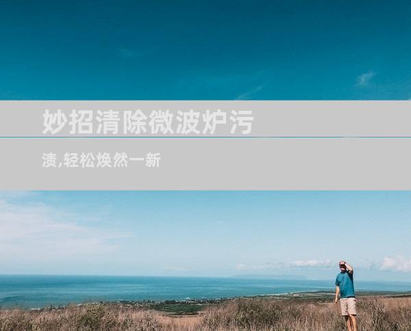 妙招清除微波炉污渍,轻松焕然一新