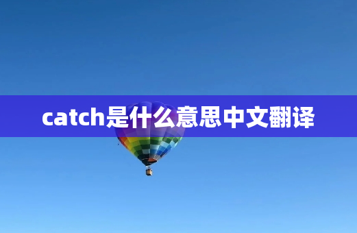 catch是什么意思中文翻译